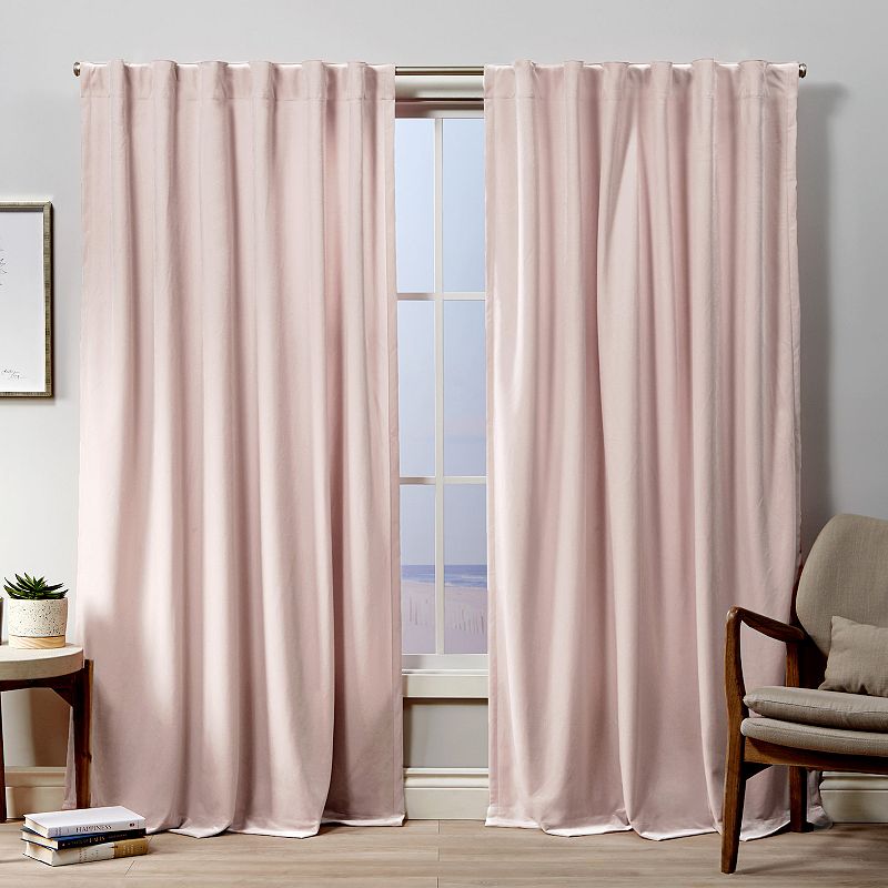 Exclusive Home 2-pack Velvet Heavyweight Hidden Tab Top Window Curtains