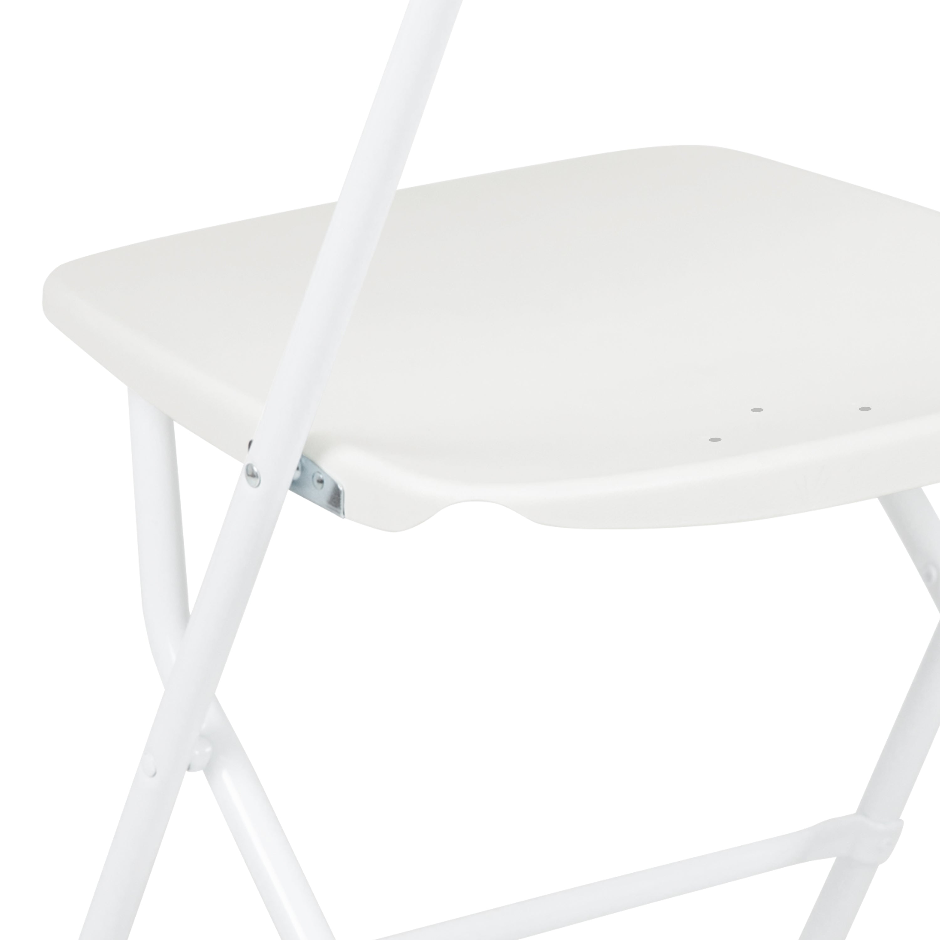 Flash Furniture Hercules™ Series Plastic Folding Chair - White - 6 Pack 650LB Weight Capacity Comfortable Event Chair-Lightweight Folding Chair