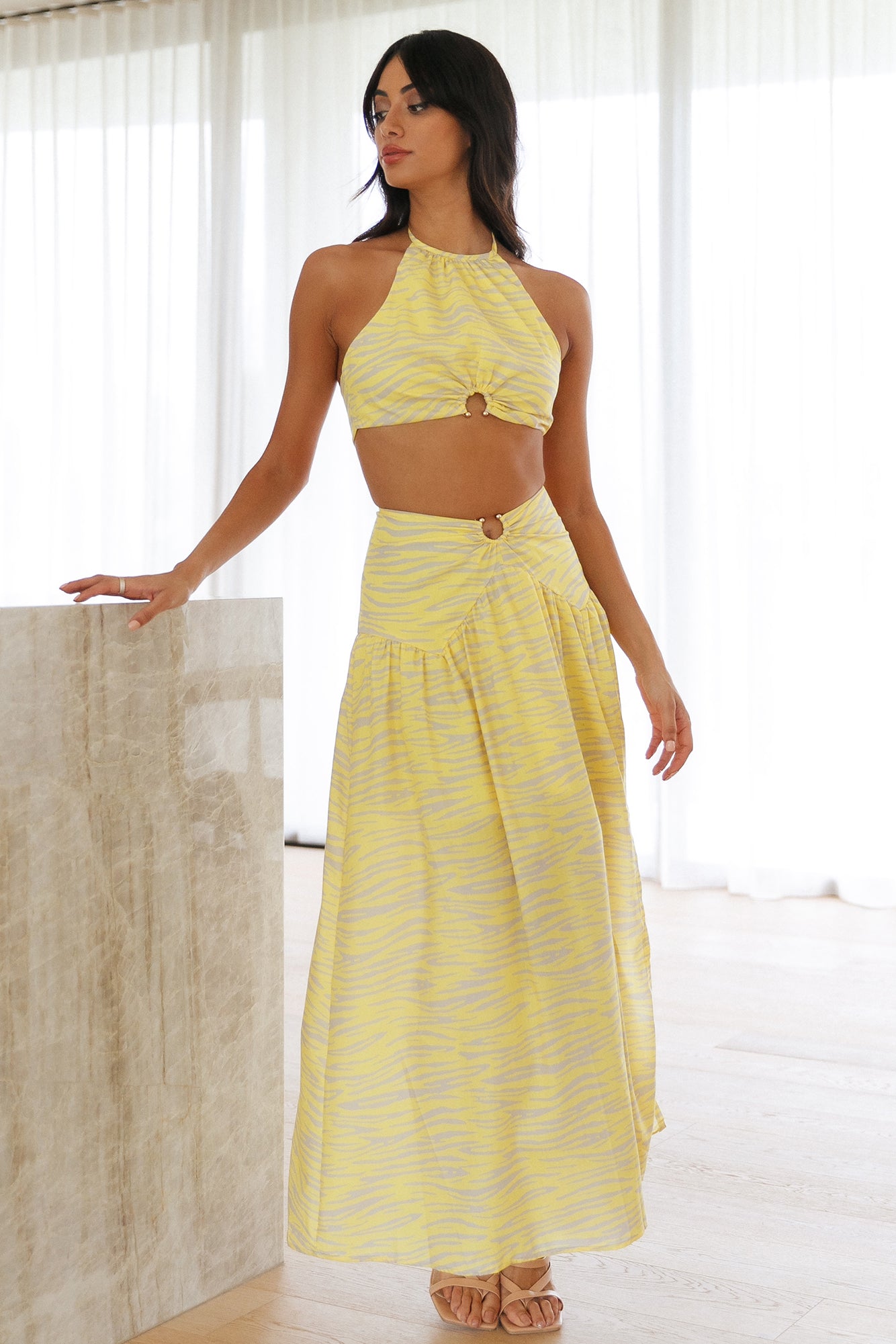 Boldest Move Maxi Skirt Yellow