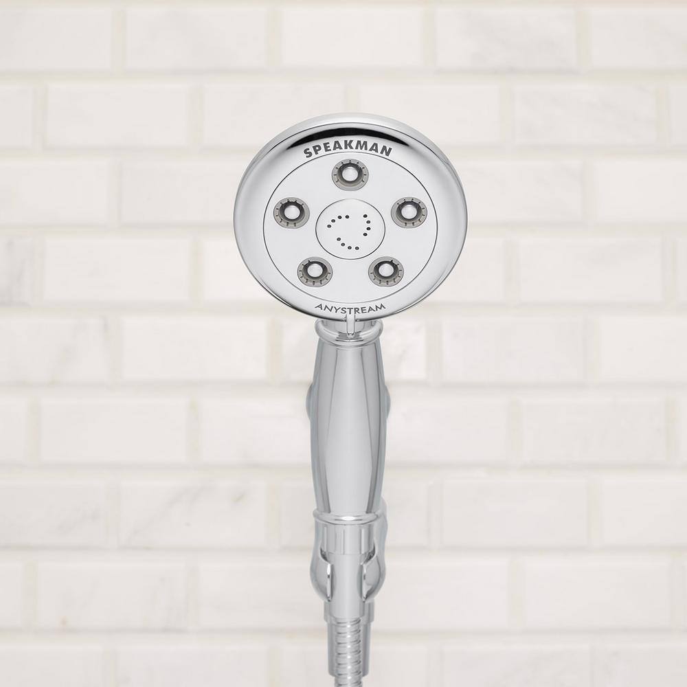 Speakman 3-Spray 4 in. Single Wall Mount Handheld Adjustable Shower Head in Polished Chrome VS-3011-E2