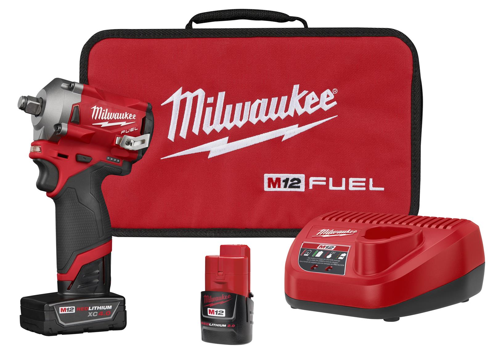 Milwaukee Tool 2555-22 Milwaukee M12 FUEL Stubby Impact Wrenches