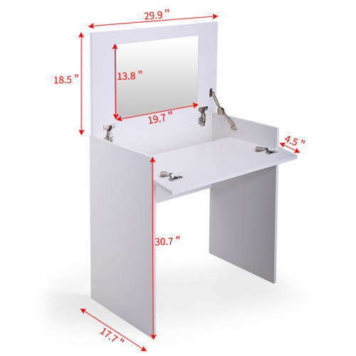 White Vanity Sets  Makeup Vanity Table with Flip u...