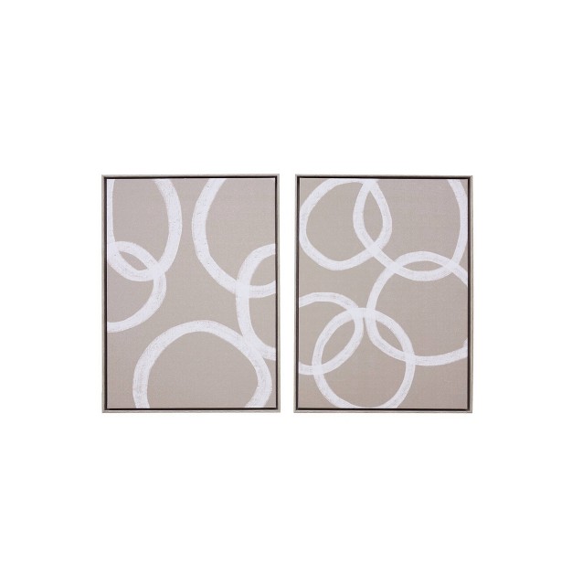 X 24 quot Blush Circles Frame Wall Arts Gallery 57