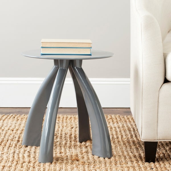 SAFAVIEH Iridium Modern Grey Iron Accent Table - 16