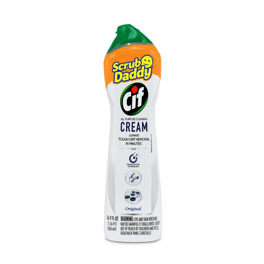 Scrub Mommy Sponge + Cif All Purpose Cleaning Cream Original 2ct Bundle 810044134469