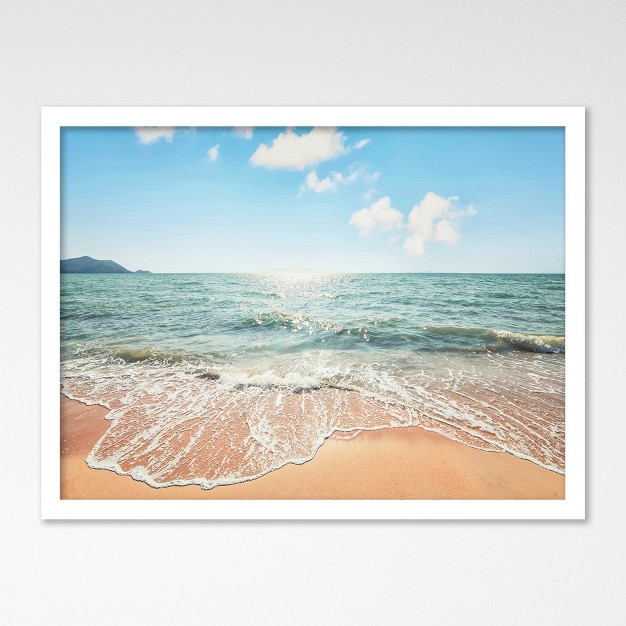 Americanflat Modern Wall Art Room Decor Beach Time By Manjik Pictures