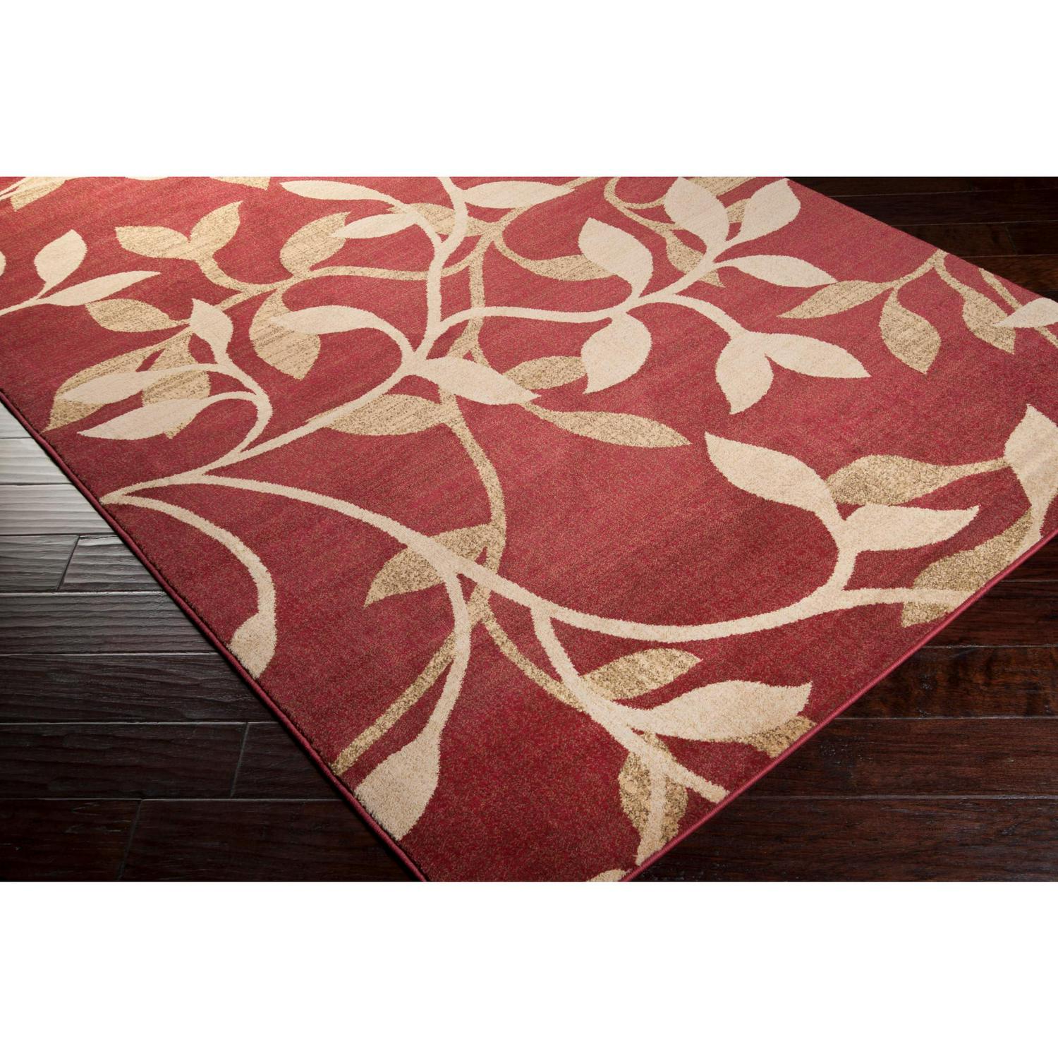 Art of Knot Cedrela Dark Red Traditional 53 x 77 Area Rug