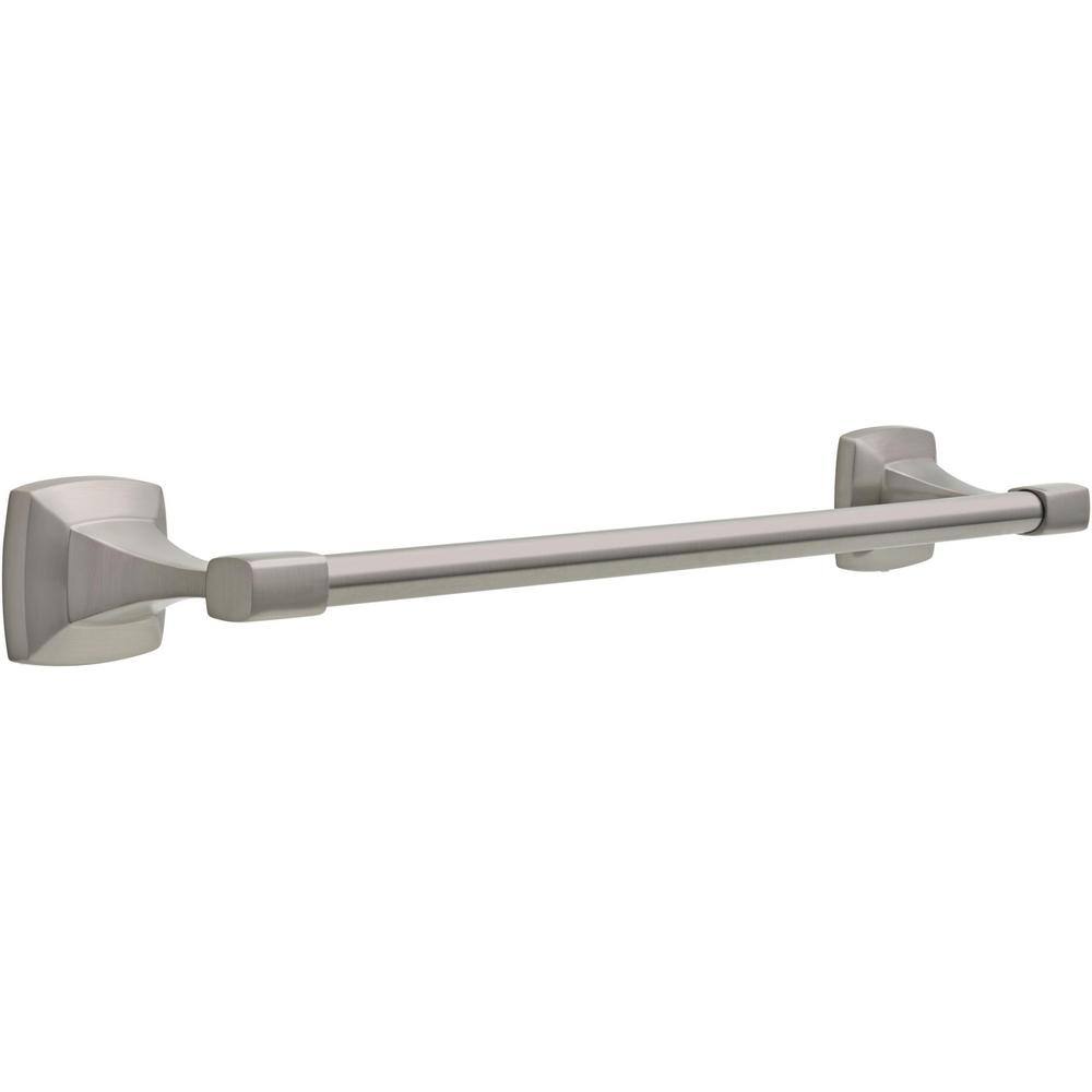 Delta Portwood 18 in. Towel Bar in SpotShield Brushed Nickel PWD18-BN