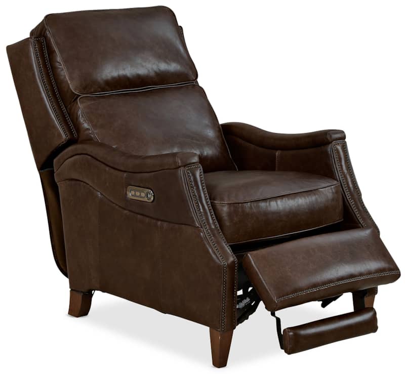 Hooker Furniture Living Room Weir Power Recliner With Power Headrest And Lumbar