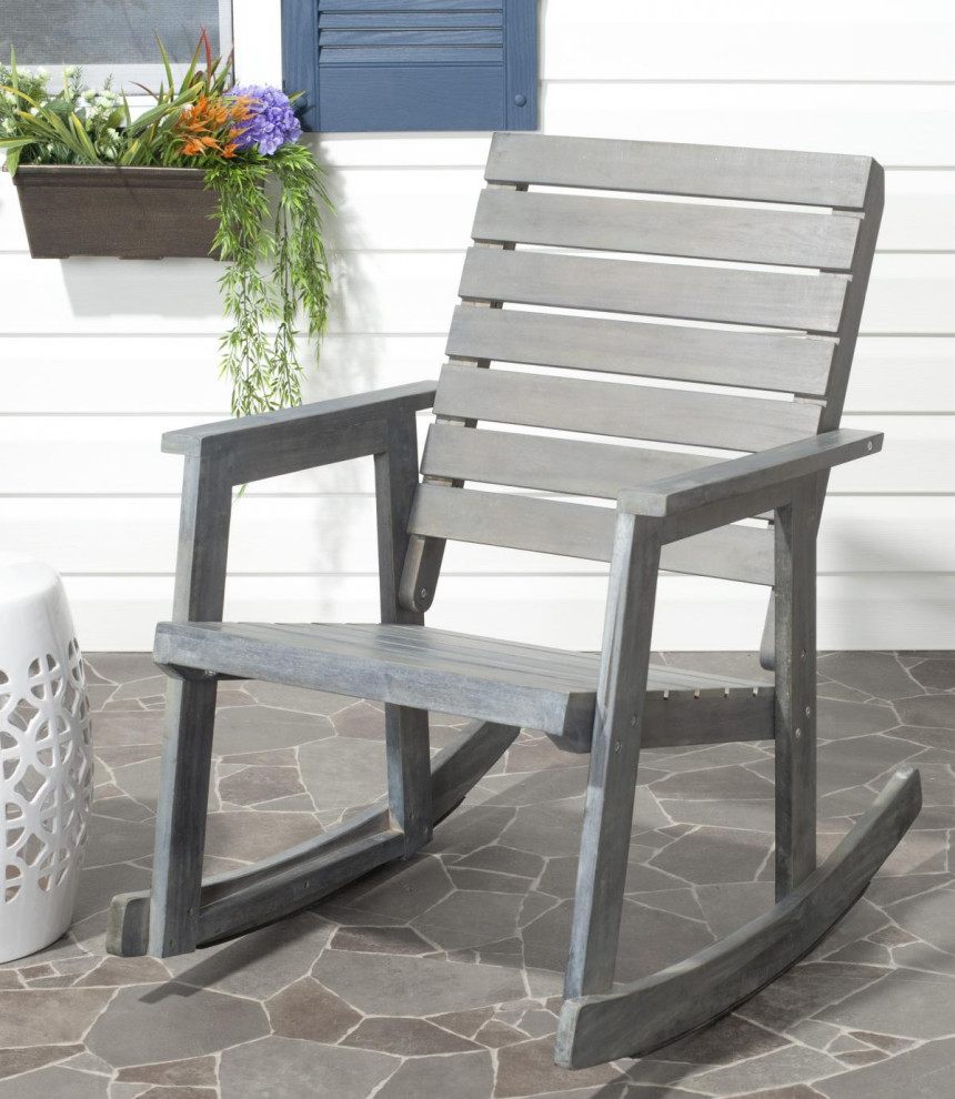 Lexie Rocking Chair Ash Grey   Modern   Rocking Chairs   by Virgil Stanis Design  Houzz