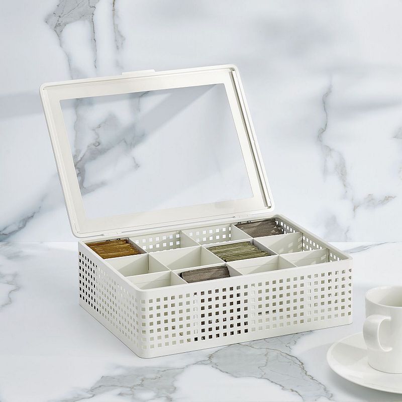 Nate Home by Nate Berkus Metal 12 Compartment Tea Bag Organizer