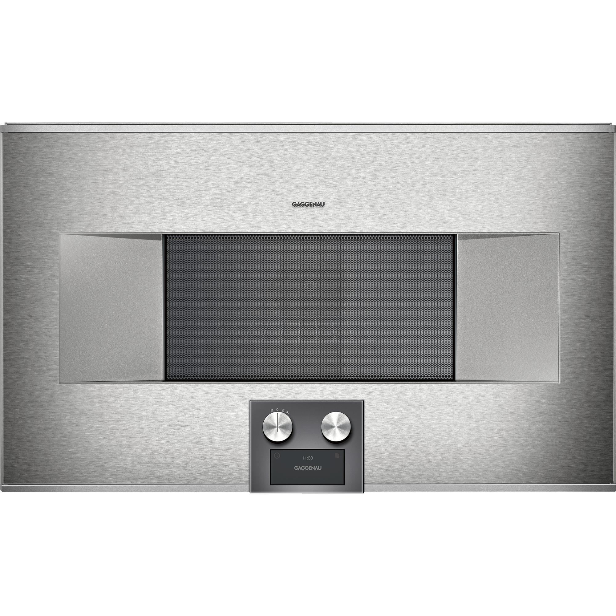 Gaggenau 30-inch, 1.3 cu.ft. Built-in Combi-Microwave Oven with Left Hinge BM 485 710