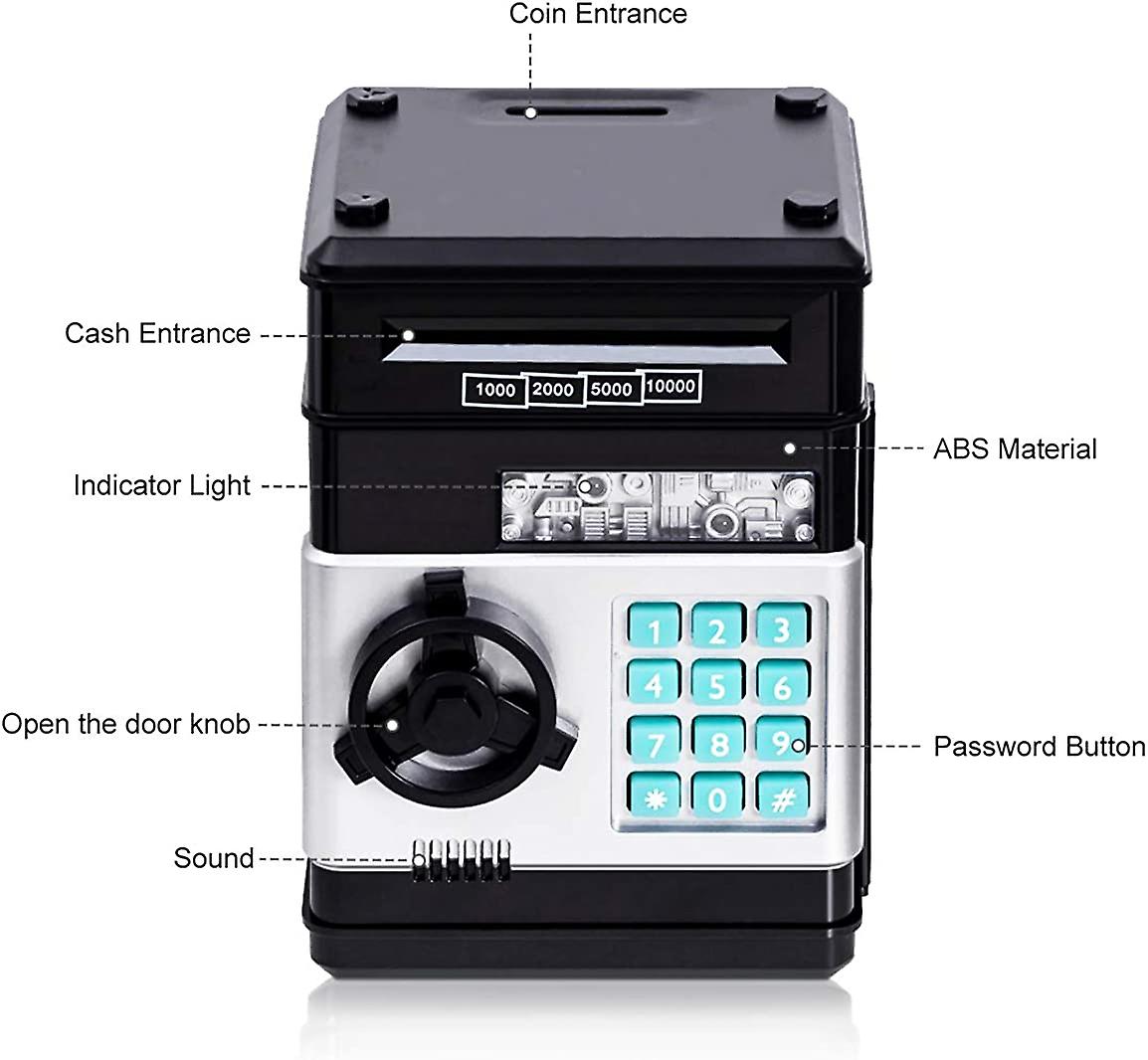 Piggy Bank Cash Coin Can Atm Bank Electronic Coin Money Bank For Kids-hot Gift