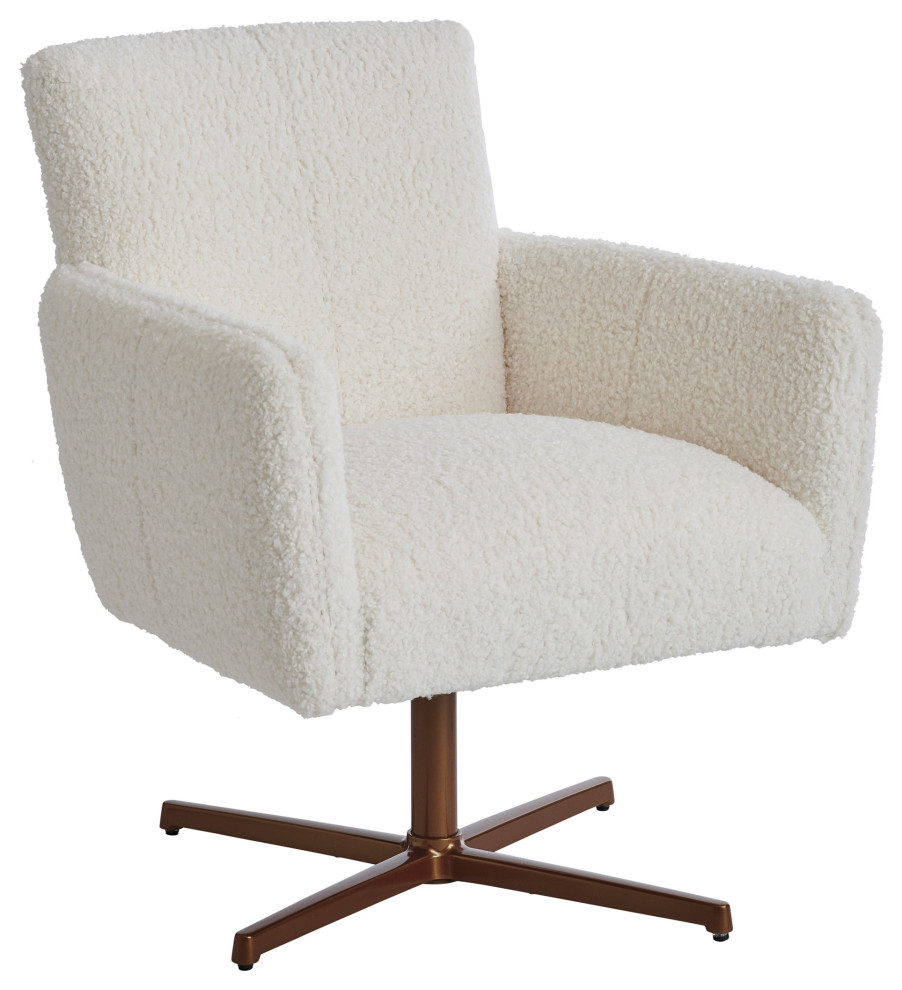 Brooks Swivel Chair Calais Brass   Transitional   Armchairs And Accent Chairs   by Lexington Home Brands  Houzz