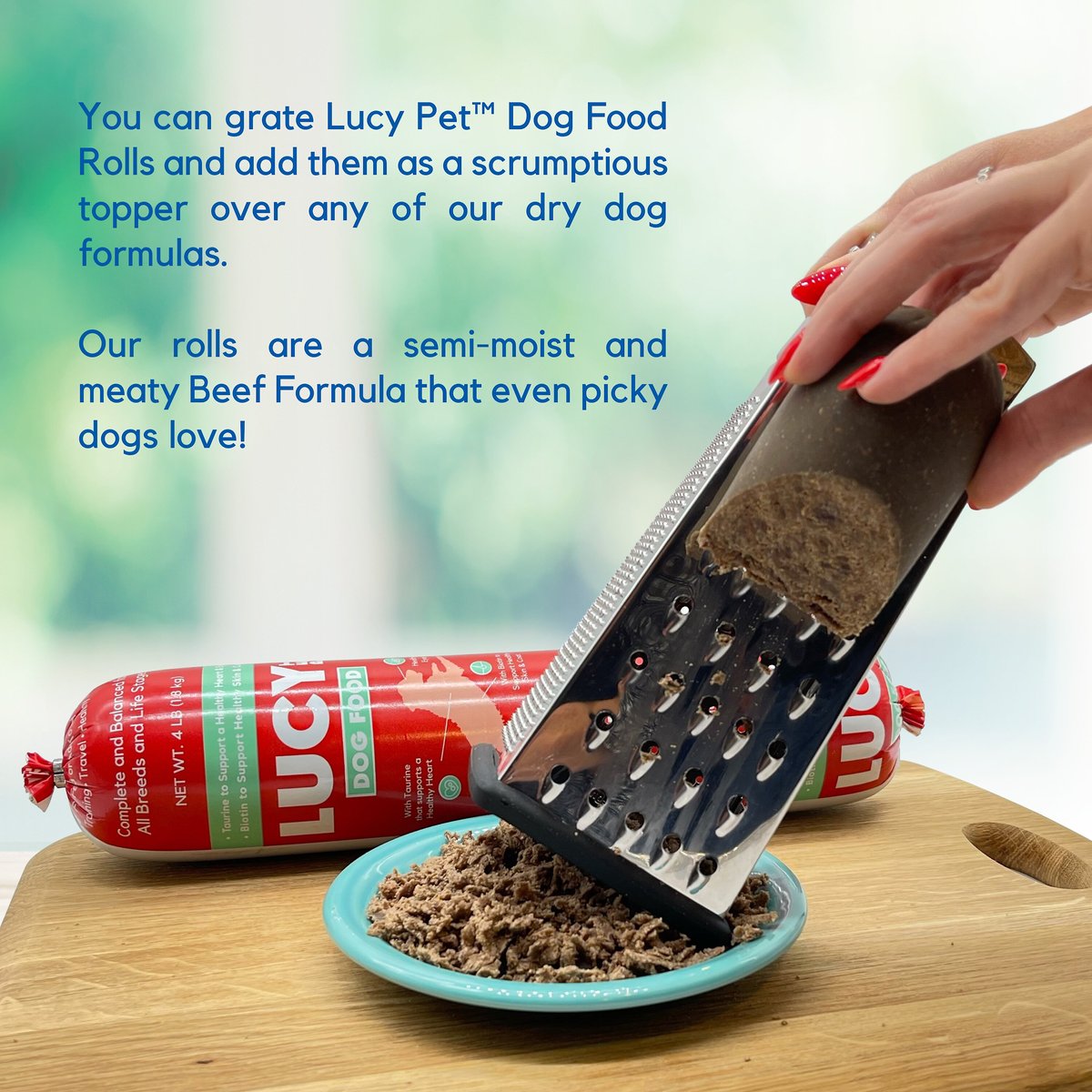 Lucy Pet Products Beef Formula Dog Food Roll