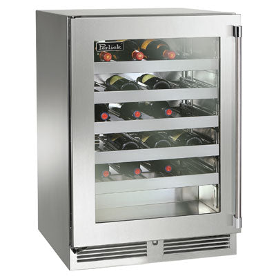 Perlick HP24WS 24 Indoor Single Zone Wine Reserve With Different Door Options