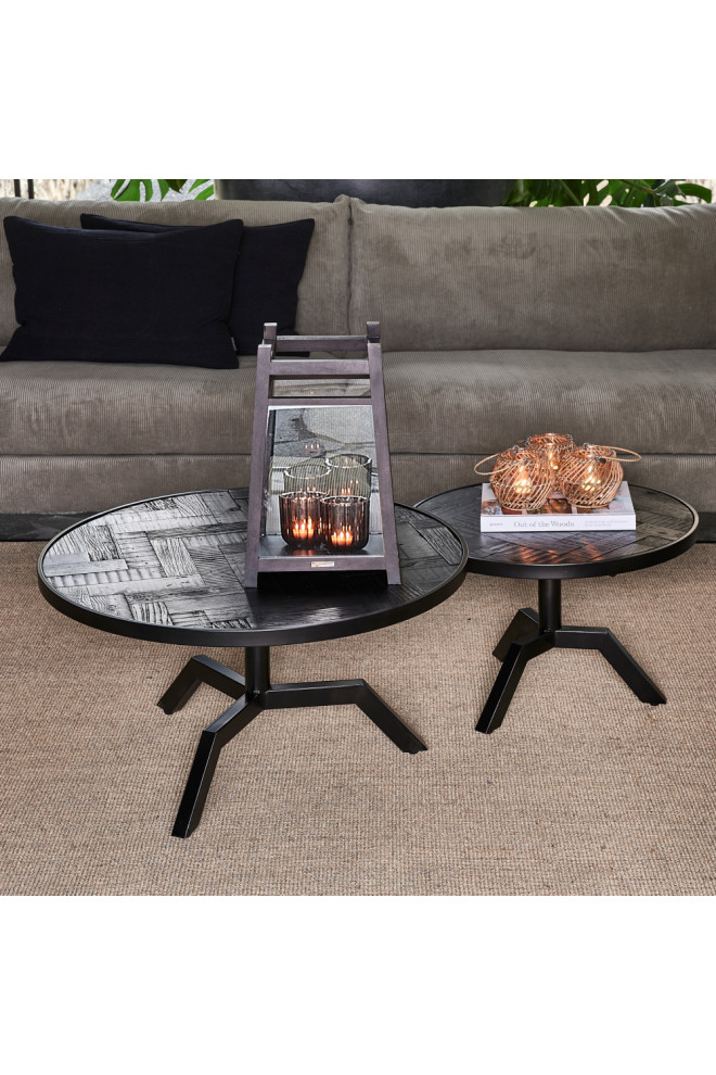 Black Ash Wood Coffee Table  Rivièra Maison Kirkwood   Transitional   Coffee Tables   by Oroa   Distinctive Furniture  Houzz