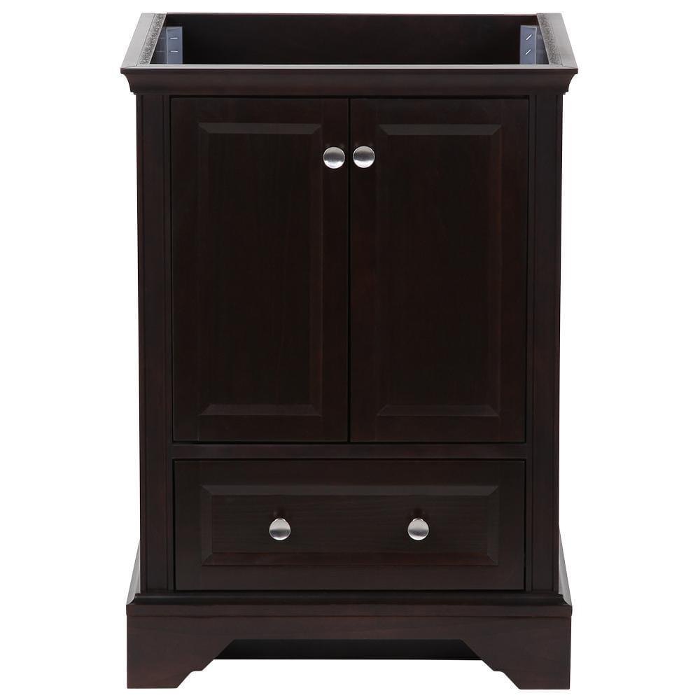 Home Decorators Collection Stratfield 2417 in W x 2157 in D x 3425 in H Bath Vanity Cabinet Only in Chocolate