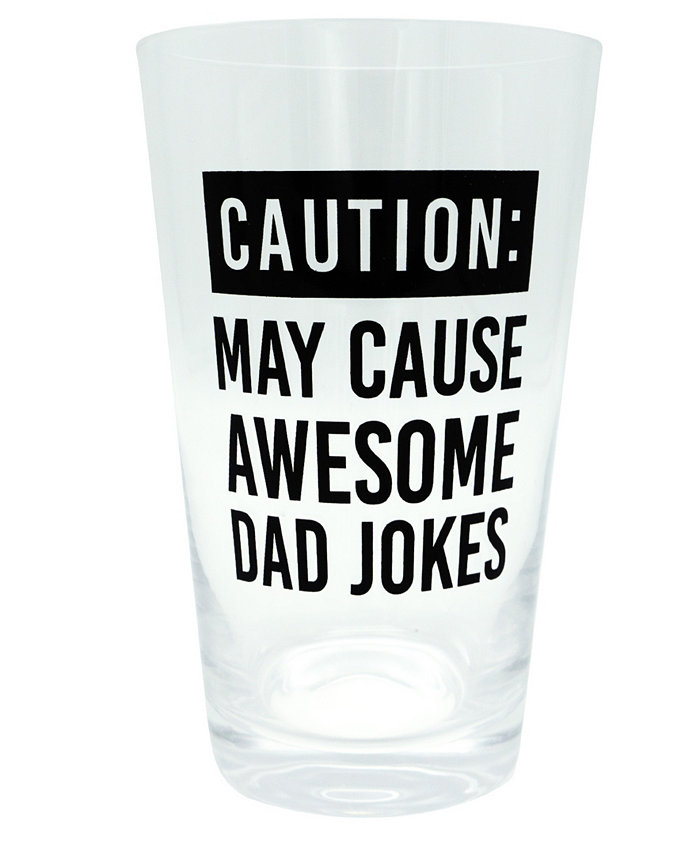 TMD Holdings Craft and Vintage-Like Dad Jokes Extra Large Pint Glass 33 oz