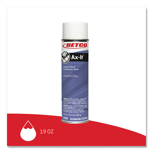 Betco Ax-It Aerosol Baseboard Stripper | Sassafras Scent， 19 oz Aerosol Spray， 12