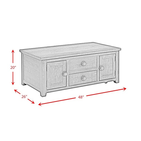 Picket House Furnishings Kahlil 2-Drawer Coffee Table with Lift Top