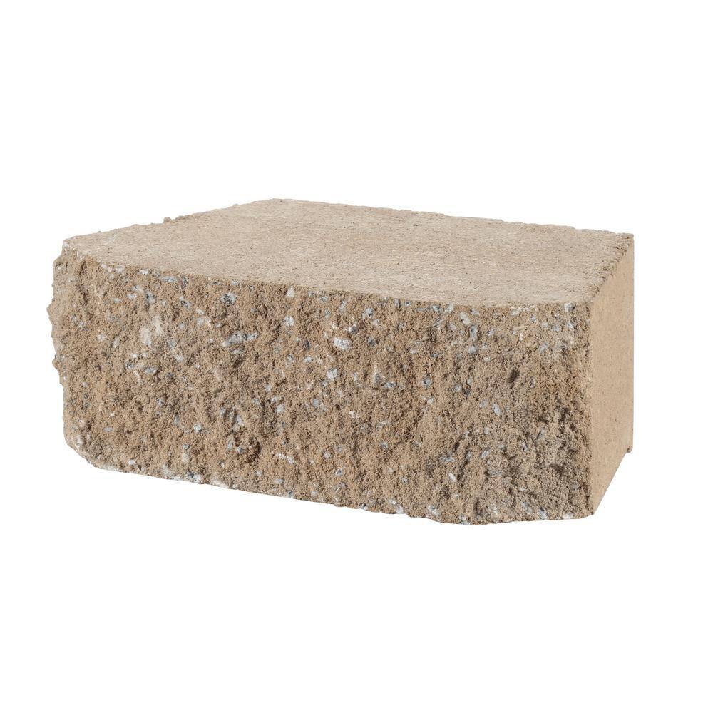 Pavestone 4 in. x 11.75 in. x 6.75 in. Buff Concrete Retaining Wall Block 81104