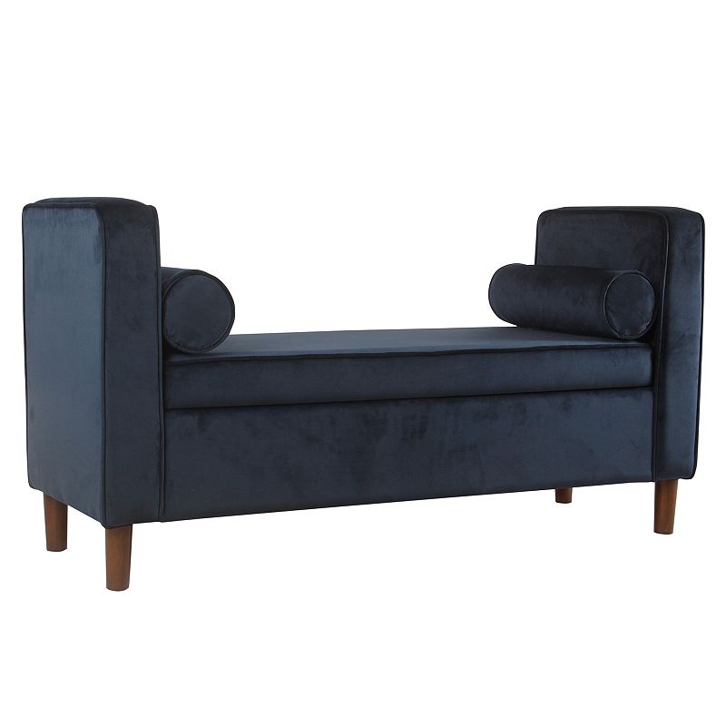 HomePop Rimo Velvet Storage Bench