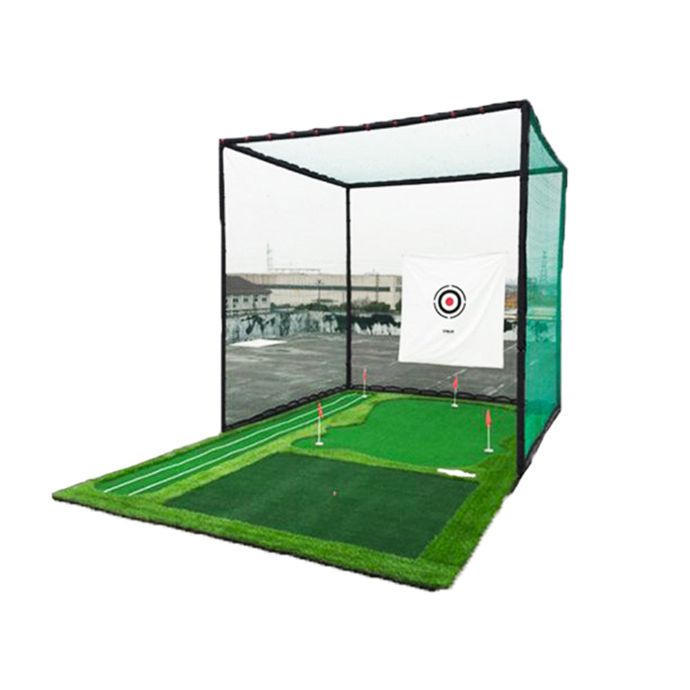 INTBUYING Golf Practice Net Foldable Golf Hitting Cage Practice Net Network Training Aid Golf Target Network