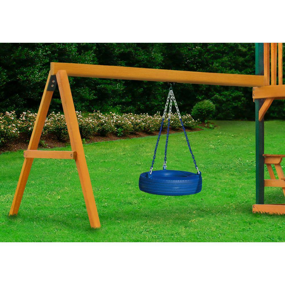 Gorilla Playsets Blue 360 Turbo Tire Swing 04-0015-BB