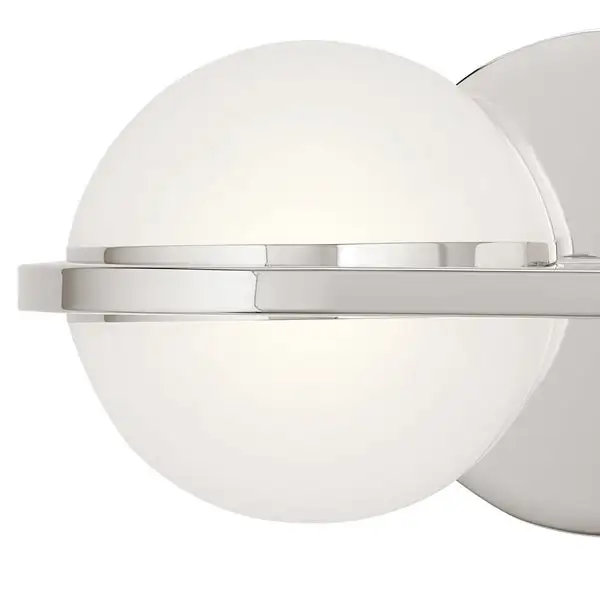 elan Brettin Collection 2-Light LED Vanity Light Polished Nickel