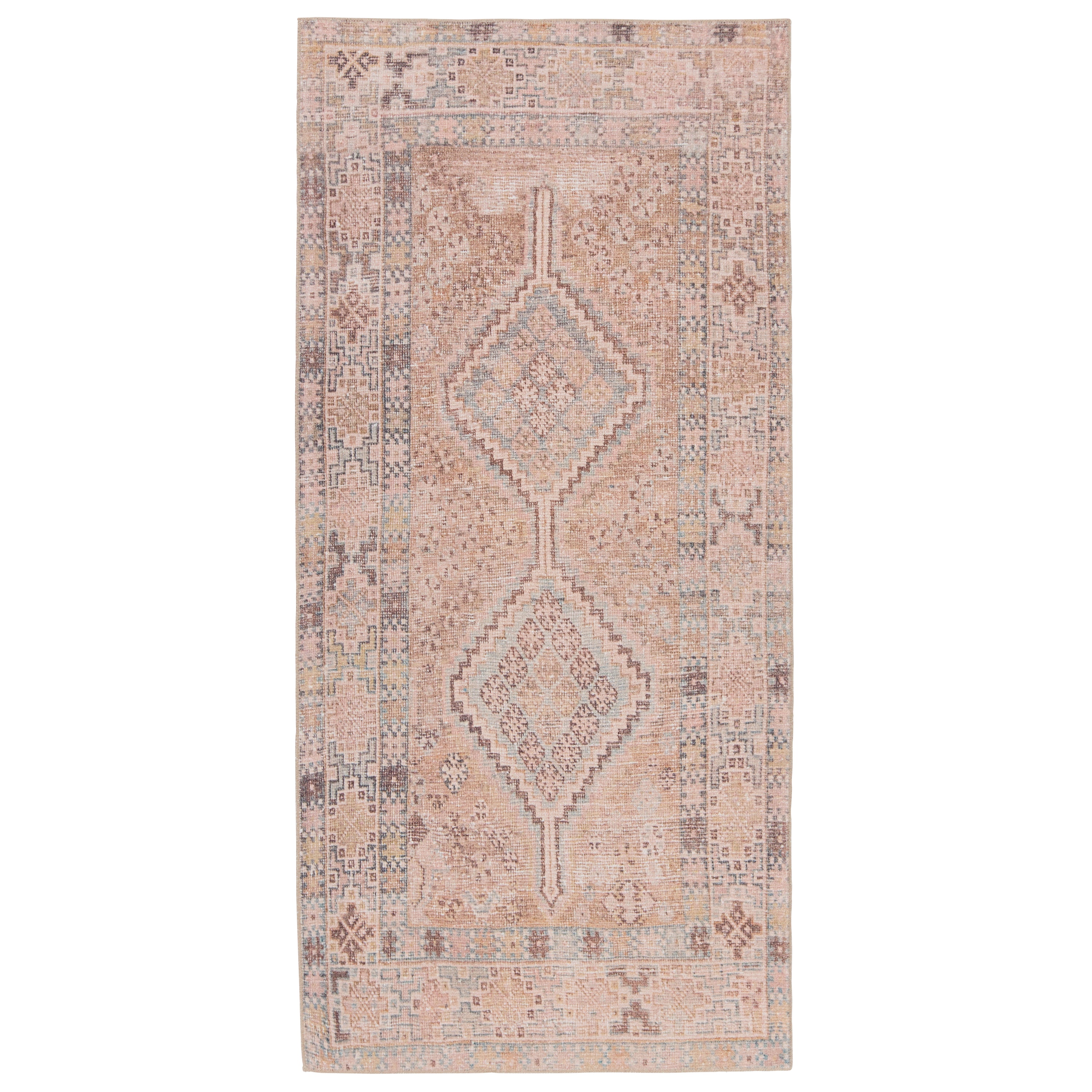 Marquesa Trellis Light Pink & Blue Rug