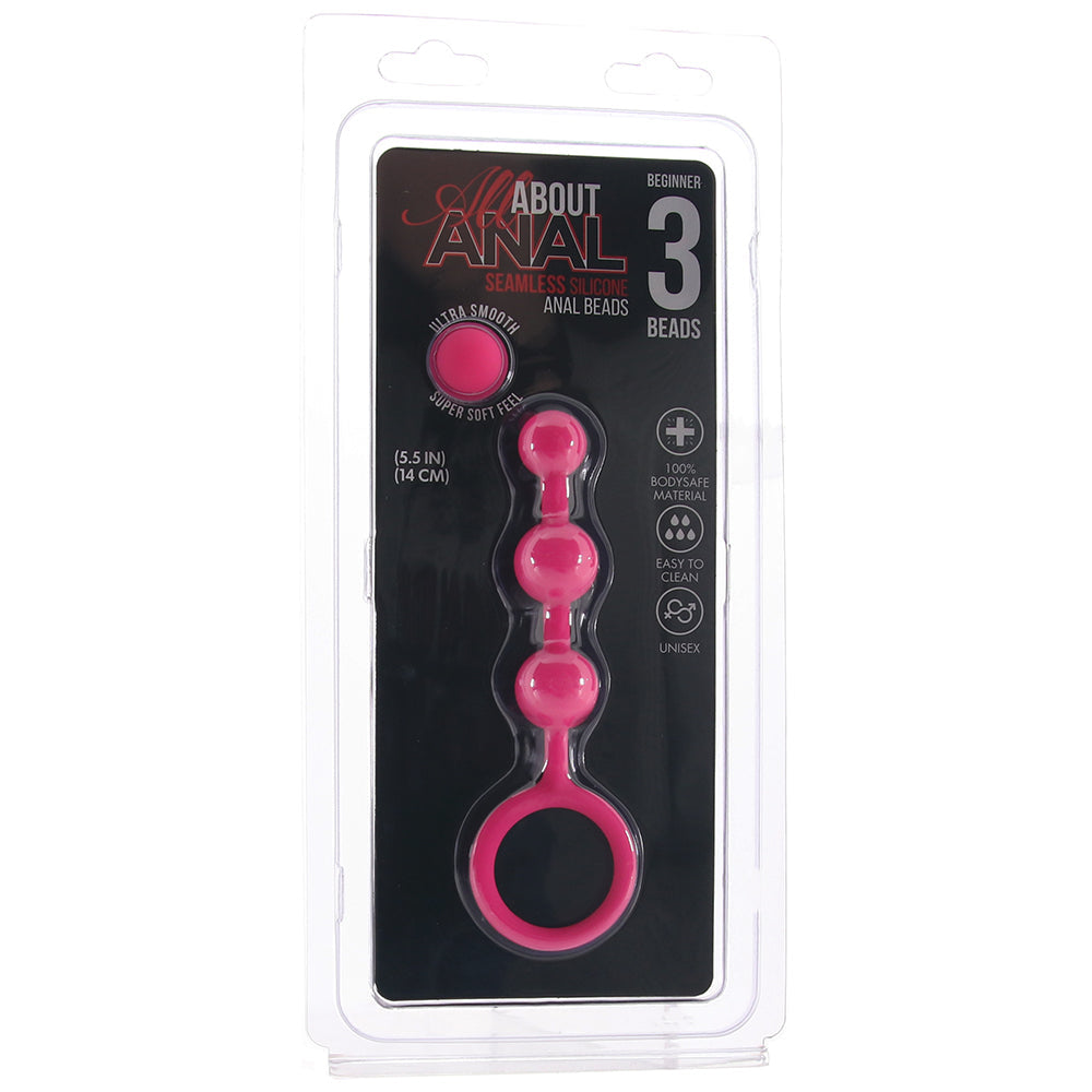 All About Anal Silicone Triple Beads