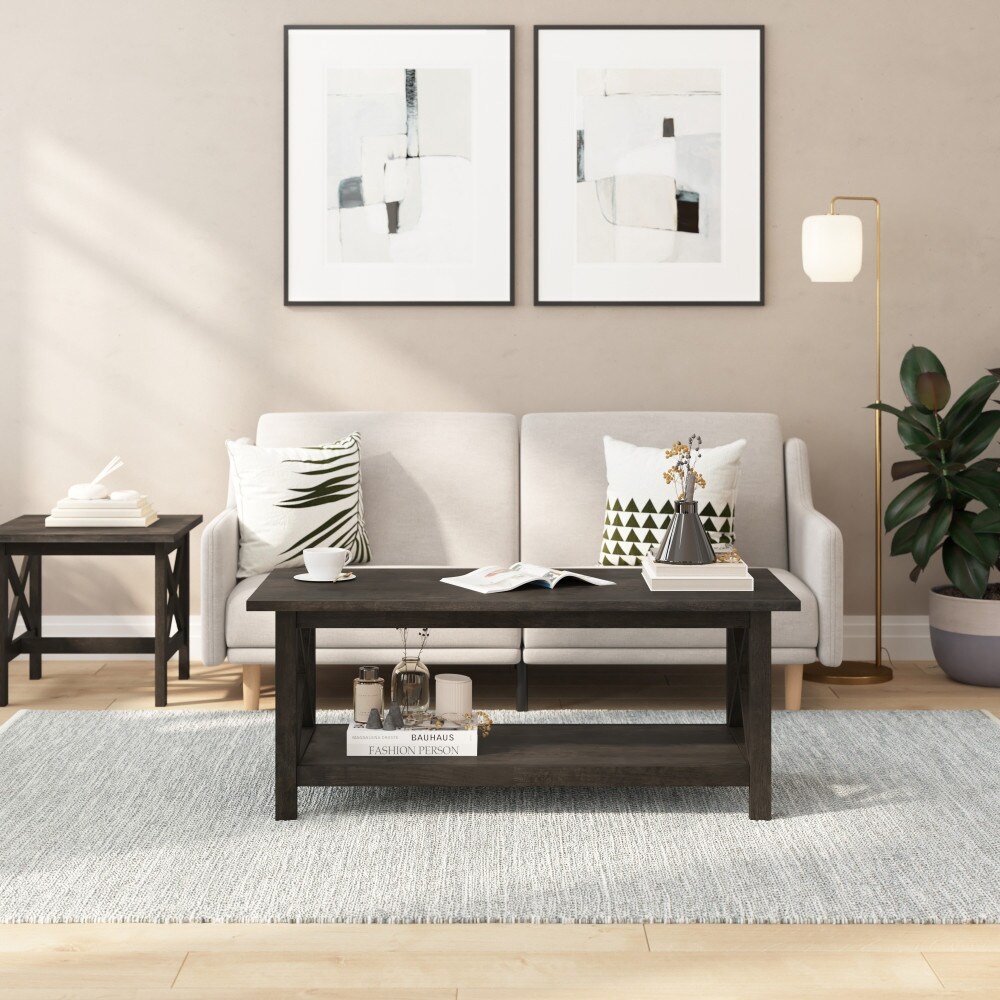 Classic Solid Wood Farmhouse Coffee Table