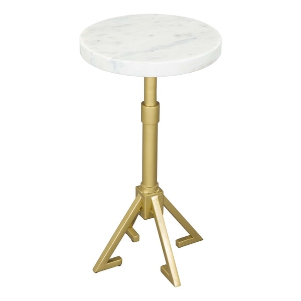 Maurice Side Table White and Gold