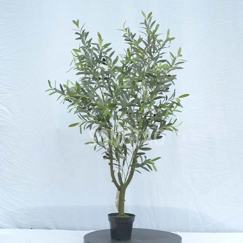 songtao High Quality Artificial Faux Olives Plant  Large Artificial Olive Tree Nordic Home Living Room Decoration