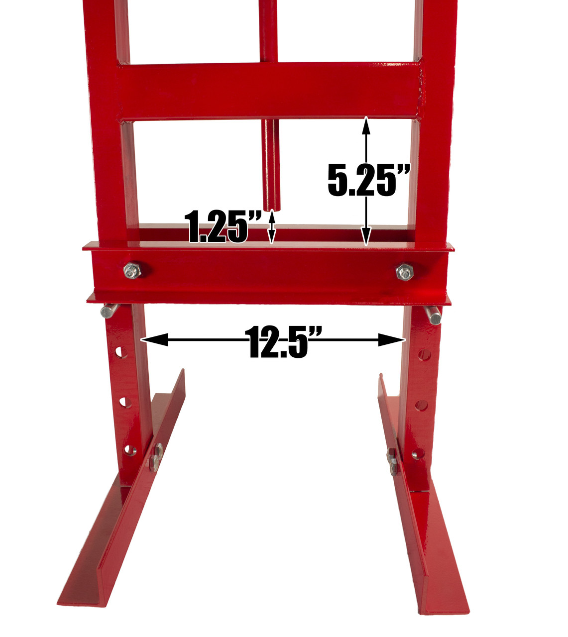 Dragway Tools 6-Ton Hydraulic Shop Press Benchtop with Plates H Frame