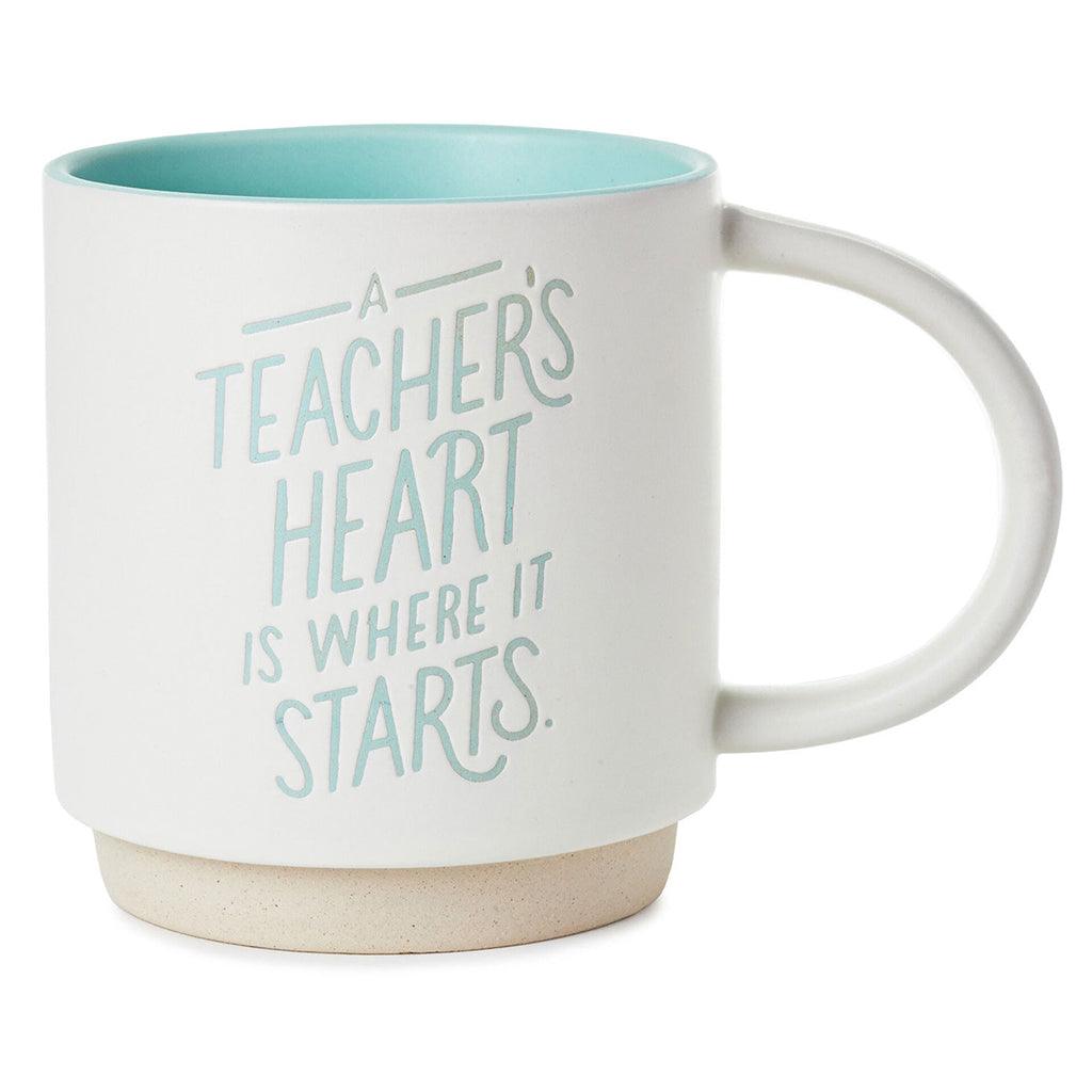 Hallmark  A Teacher's Heart Mug, 16 oz.