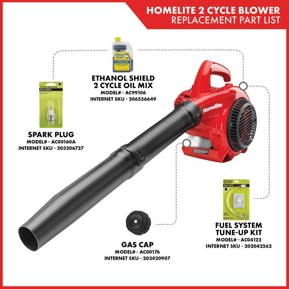 Homelite 150 MPH 400 CFM 2-Cycle Handheld Gas Leaf Blower UT09526