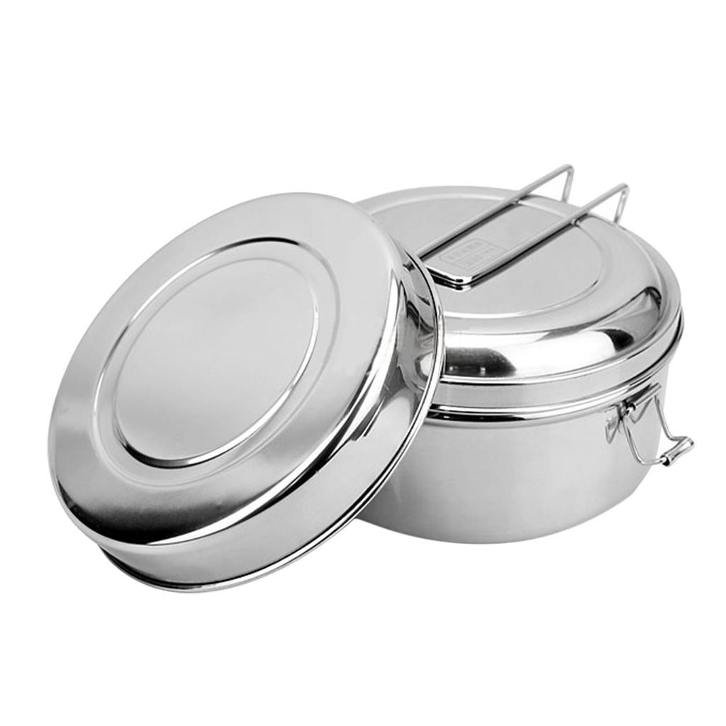 Food Stainless Steel Mess BBQ Container for Outdoor , , Small