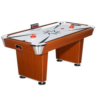 Hathaway Midtown 6 ft. Air Hockey Family Game Table w Electronic Scoring High-Powered Blower Strikers and Pucks BG1037