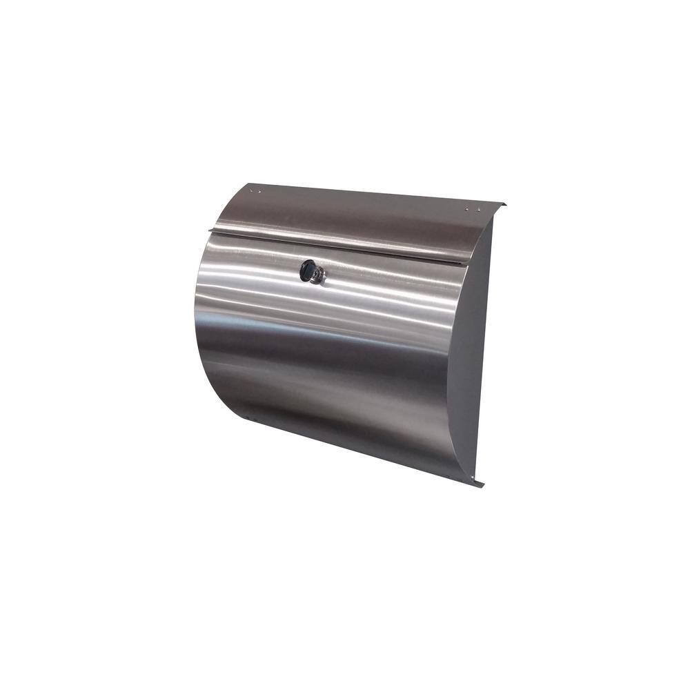 Spira Stainless Steel Wall Mount Locking Mailbox SPA-M002SS
