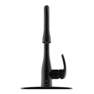 FLOW Motion Activated Single-Handle Pull-Down Sprayer Kitchen Faucet in Matte Black FLOW-MB