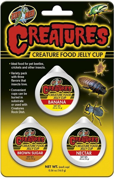 Zoo Med Creatures Reptile Food Jelly Cup， 3 count