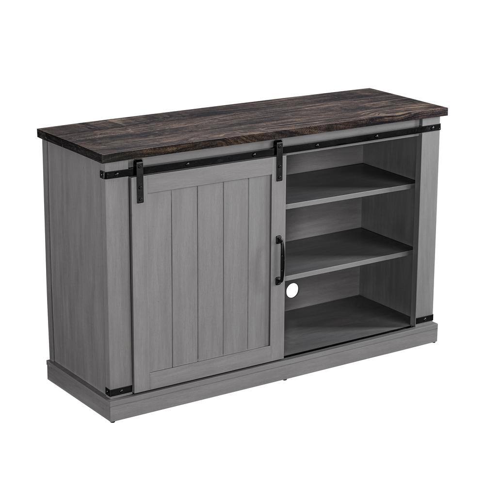 FESTIVO 47.2 in. Gray TV Stand (Fits TVs Up To 55 in.) FTS20831