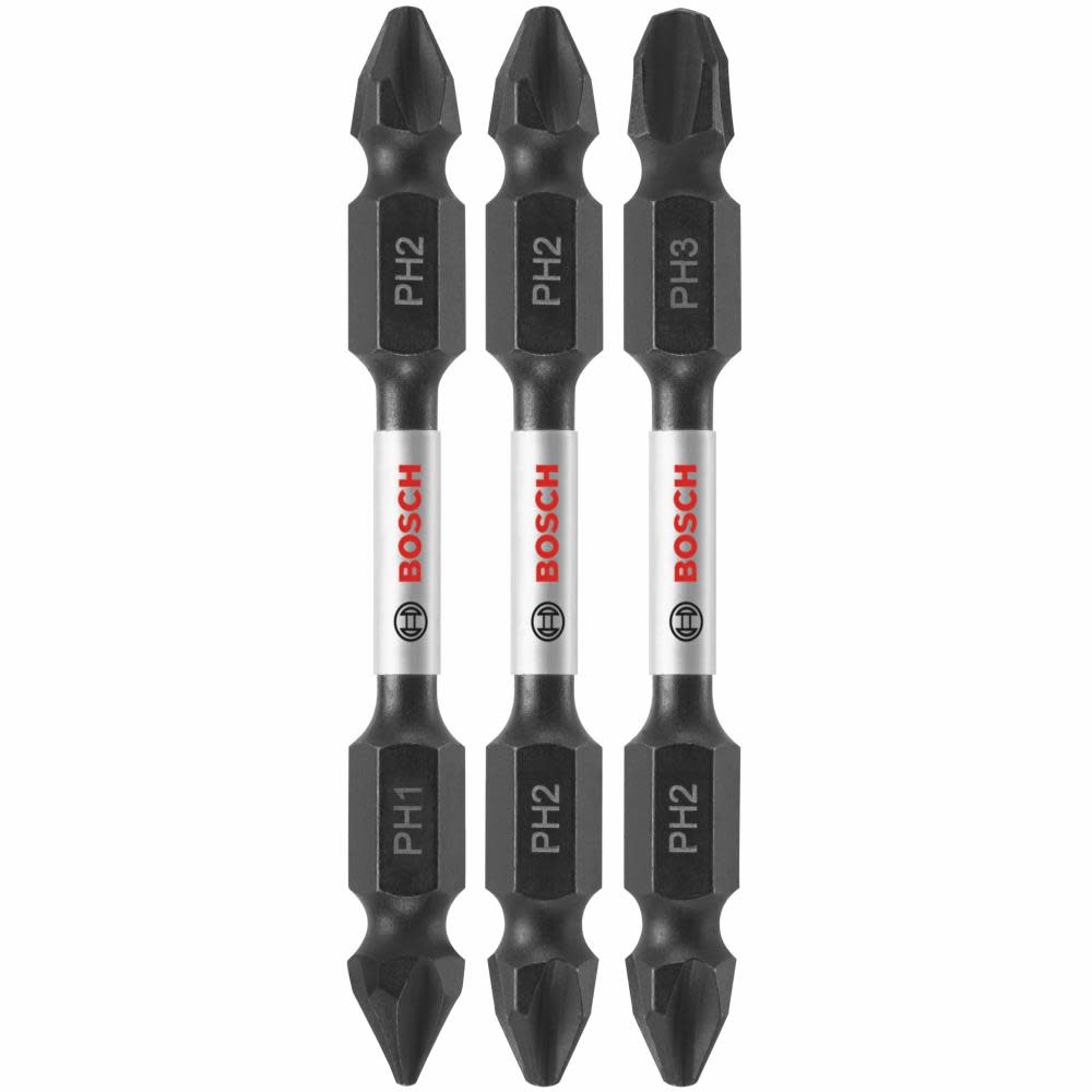 Bosch 3 pc. Impact Tough 2.5 In. Phillips Double-Ended Bit Set ITDEPHV2503 from Bosch