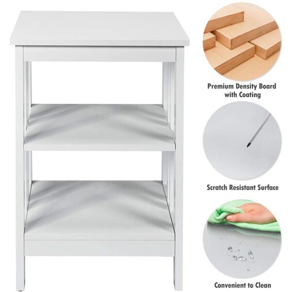 3-Tier End Table Set of 2