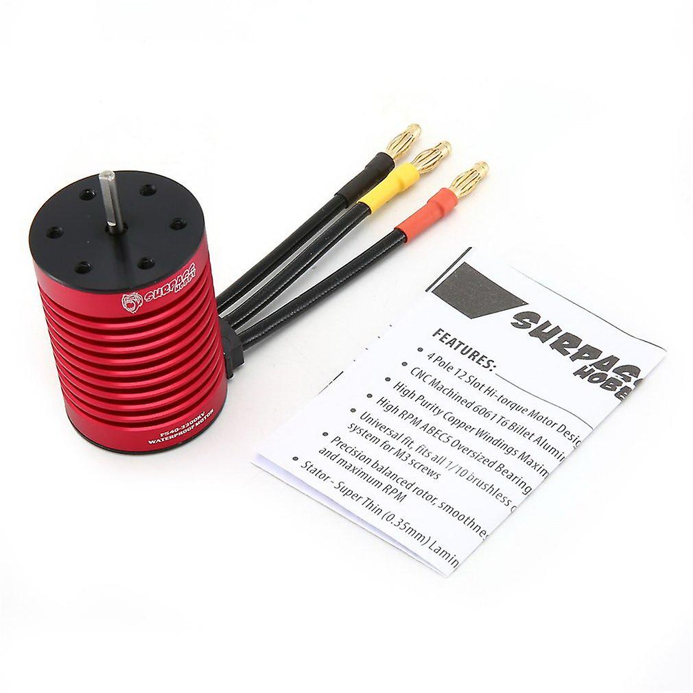 Surpass Hobby Kk F540-v2 3300kv Waterproof Sensorless Brushless Motor 2s 3s For 1:10 Gtr/lexus Rc Drift Racing Car Truck Part