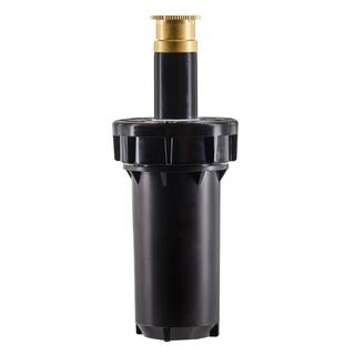 Orbit 2 in. Pressure Regulated Pop Up Spray Head Sprinkler with Brass Center Strip Pattern Twin Spray Nozzle 80330