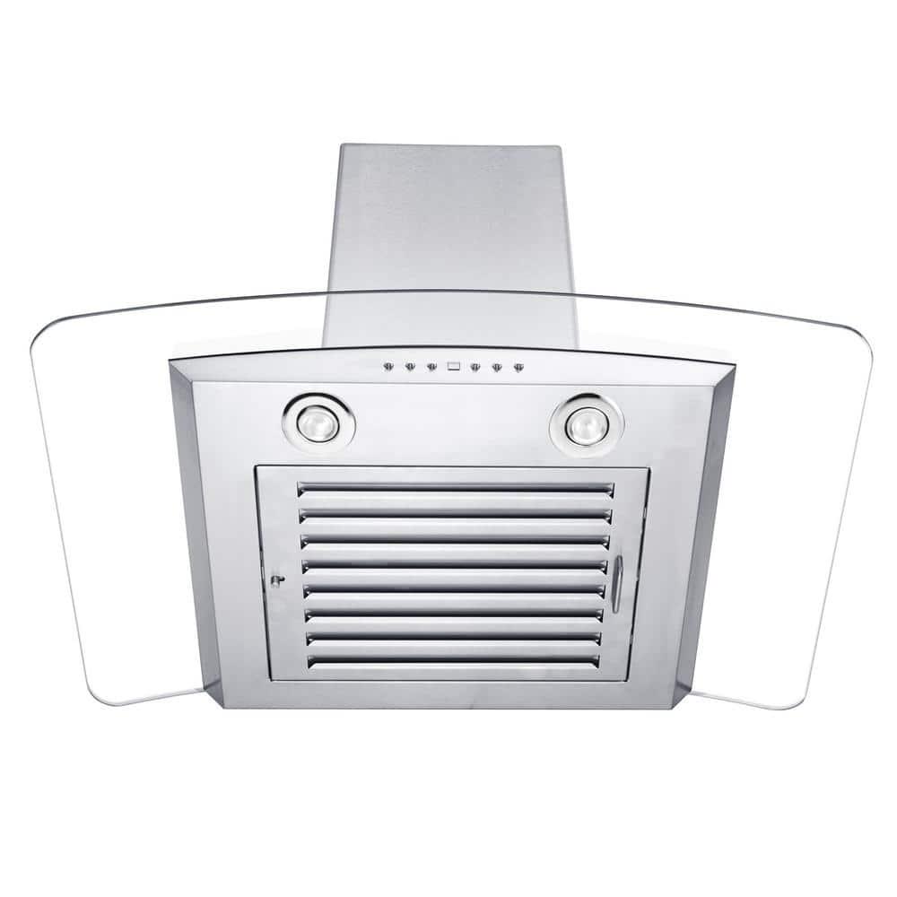 ZLINE Kitchen and Bath ZLINE 36 in Convertible Vent Wall Mount Range Hood in Stainless Steel and Glass