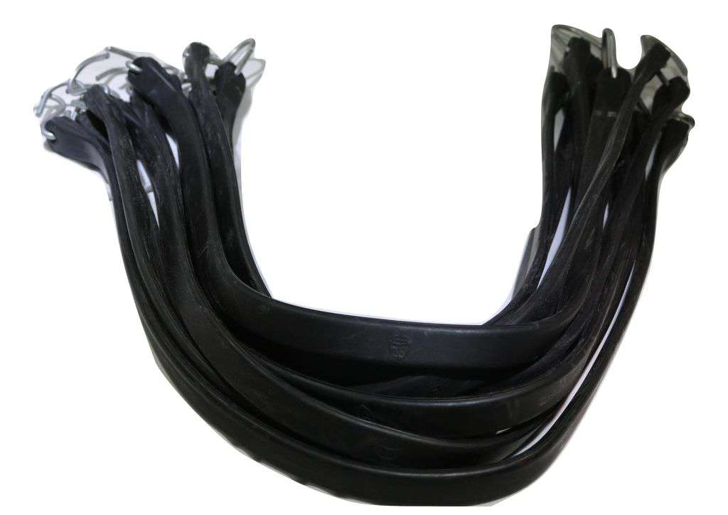 15 Inch Rubber Tarp Straps w/ Crimped S Hooks 20 PACK | RS15X20